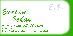 evelin vekas business card